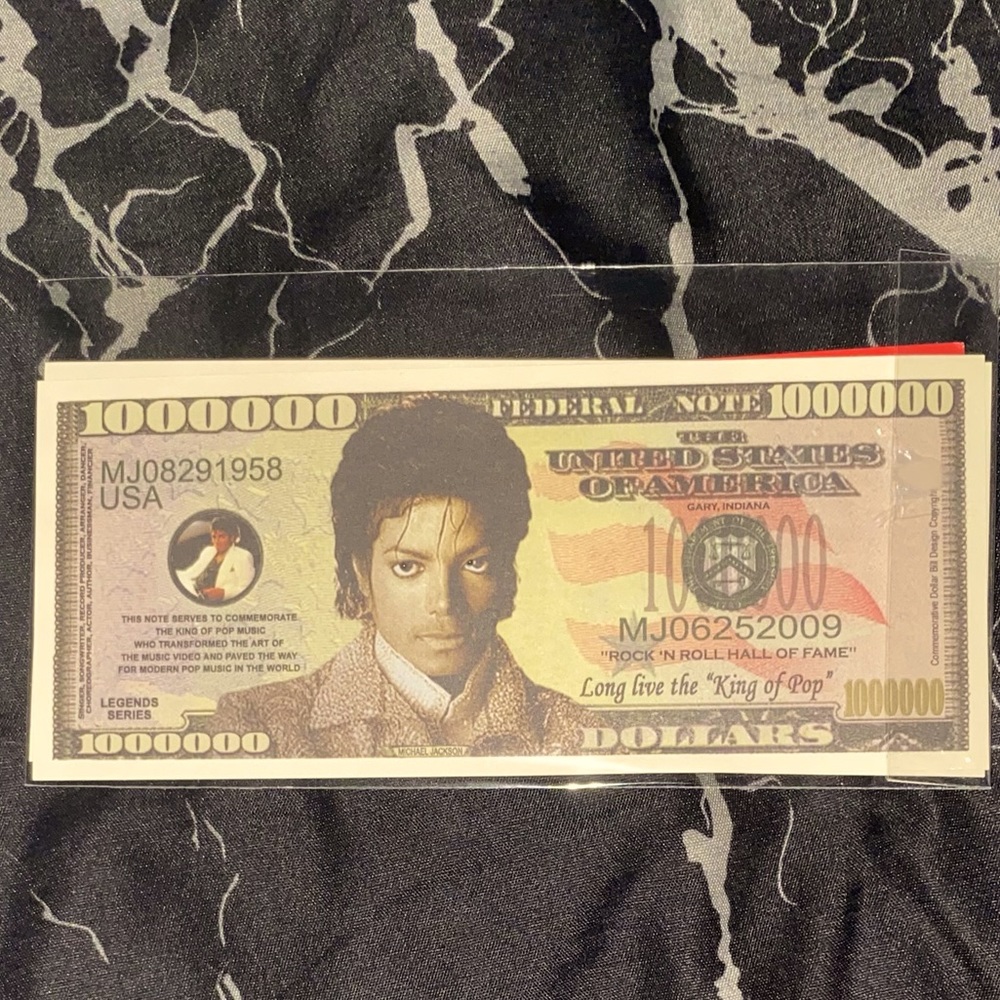 Michael Jackson money collectable